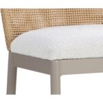 Calandri Counter Stool - Greige - Louis Cream 111598 111598 CALANDRI COUNTER STOOL NATURAL LOUIS CREAM 6