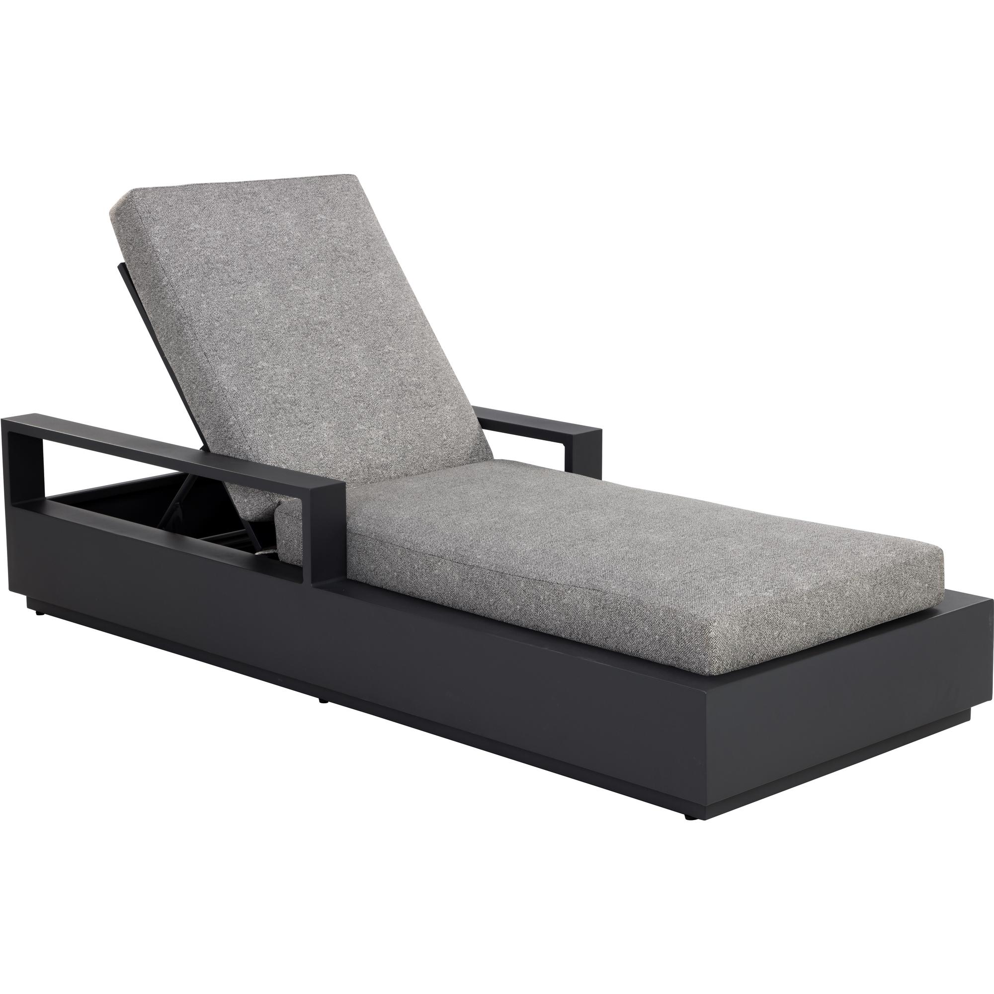 Tavira Lounger - Charcoal - Lanikai Salt And Pepper 1 Tavira Lounger - Charcoal - Lanikai Salt And Pepper