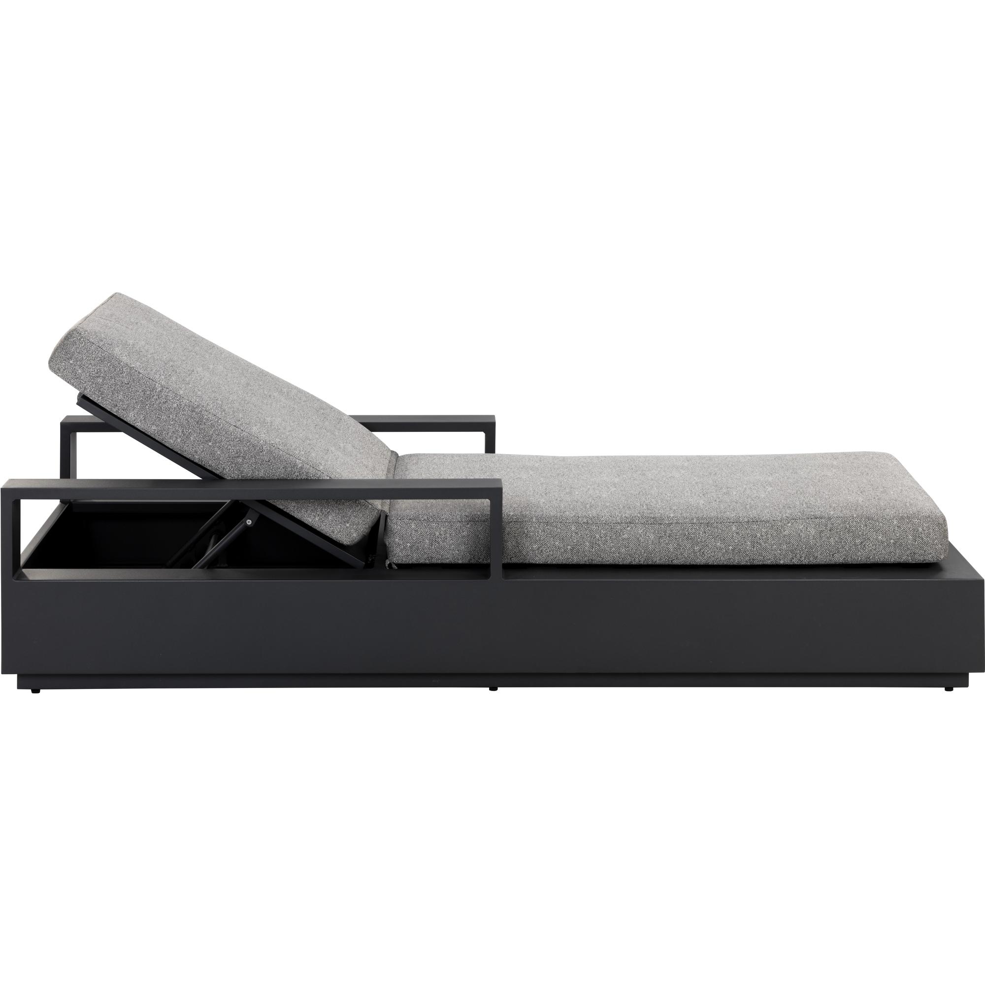 Tavira Lounger - Charcoal - Lanikai Salt And Pepper 4 Tavira Lounger - Charcoal - Lanikai Salt And Pepper - Image 4