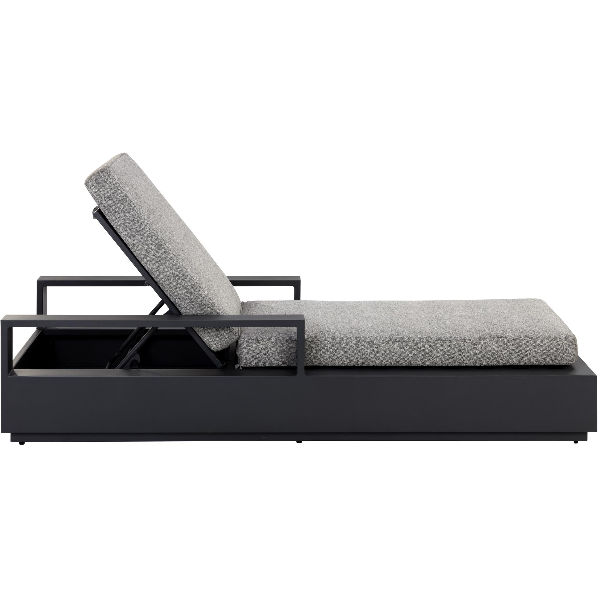 Tavira Lounger - Charcoal - Lanikai Salt And Pepper 5 Tavira Lounger - Charcoal - Lanikai Salt And Pepper - Image 5