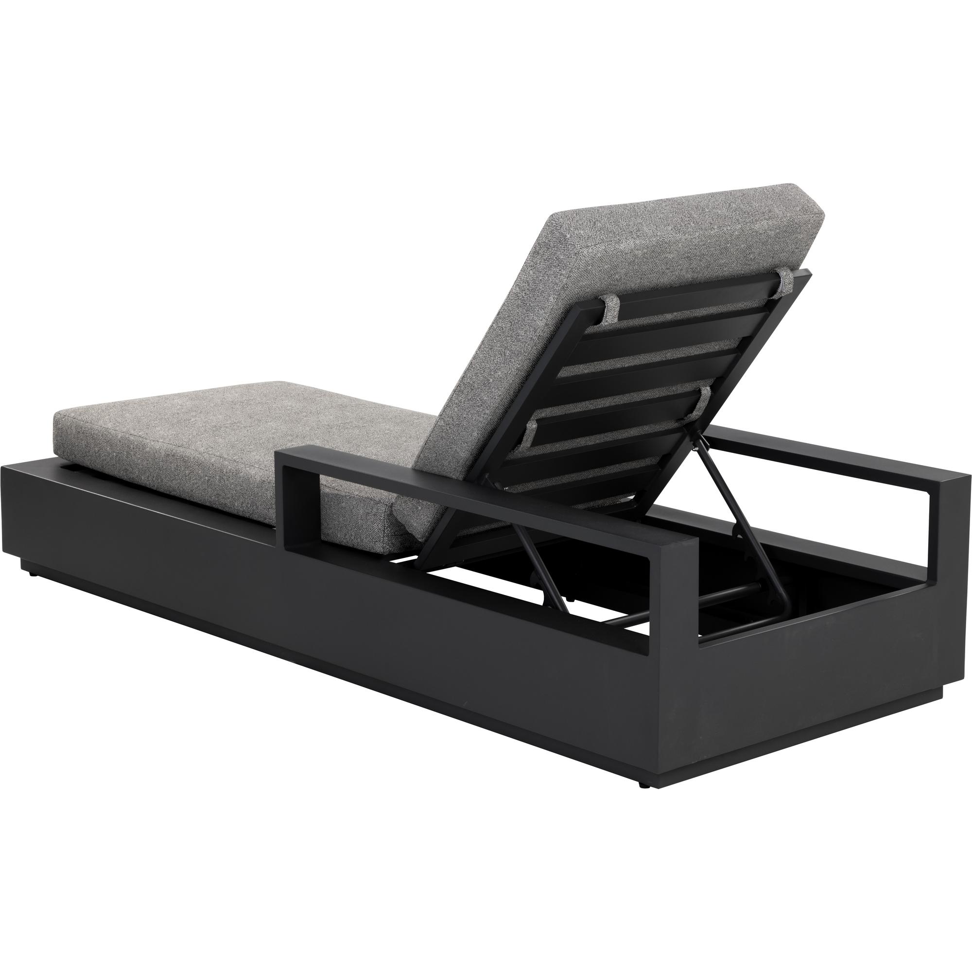 Tavira Lounger - Charcoal - Lanikai Salt And Pepper 6 Tavira Lounger - Charcoal - Lanikai Salt And Pepper - Image 6