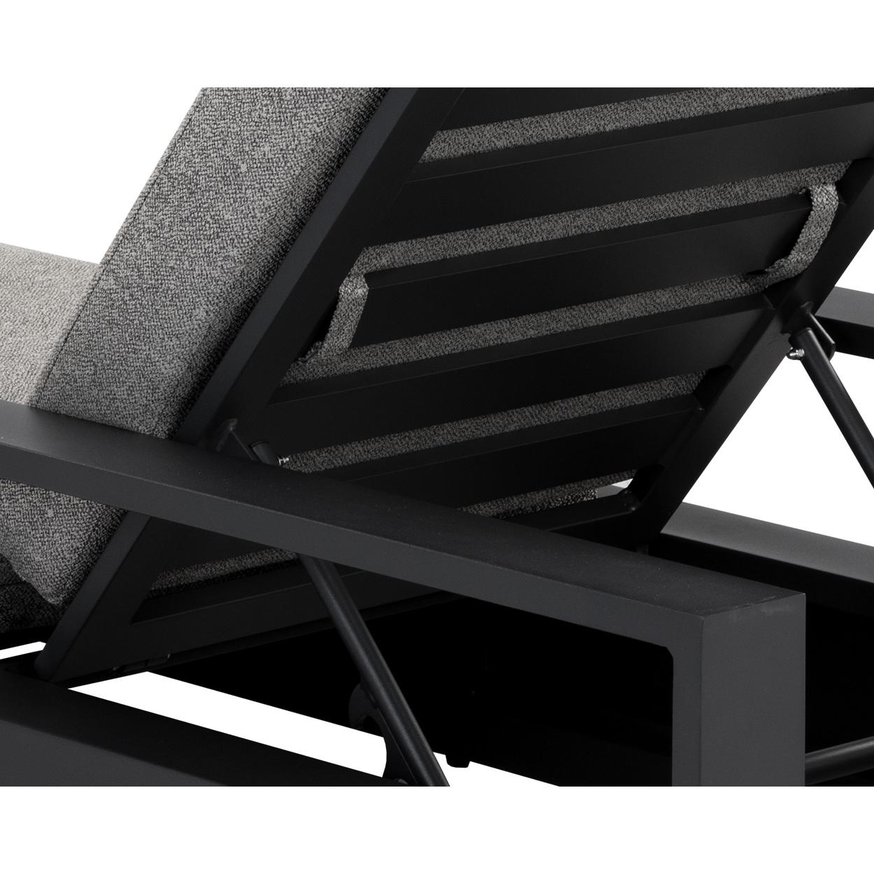 Tavira Lounger - Charcoal - Lanikai Salt And Pepper 9 Tavira Lounger - Charcoal - Lanikai Salt And Pepper - Image 9