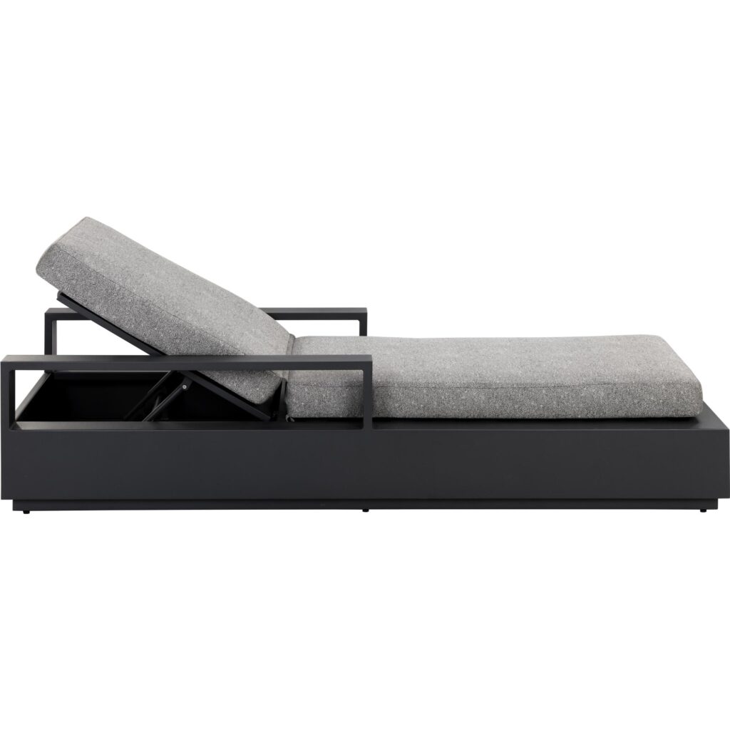 Tavira Lounger - Charcoal - Lanikai Salt And Pepper - Image 4
