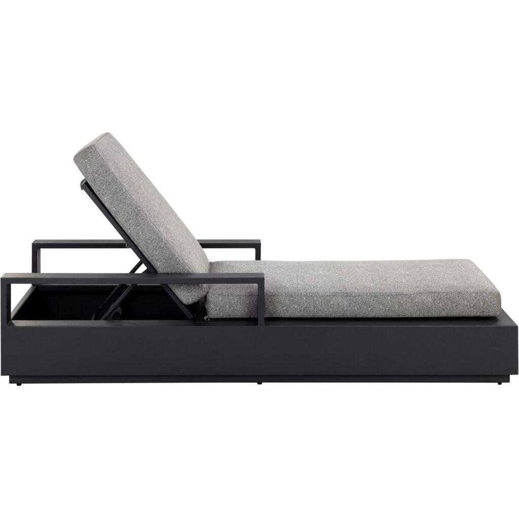 Tavira Lounger - Charcoal - Lanikai Salt And Pepper - Image 5