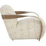Sonesta Lounge Chair - Antique Brass - Haute Cobblestone 111610 111610 SONESTA LOUNGE CHAIR ANTIQUE BRASS HAUTE COBBLESTONE 22
