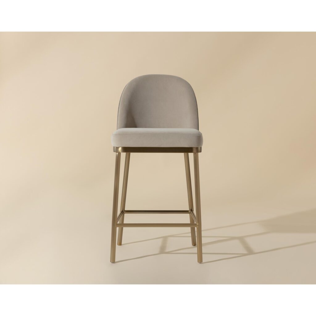 Lavania Counter Stool - Meg Taupe / Porcini Taupe - Image 2