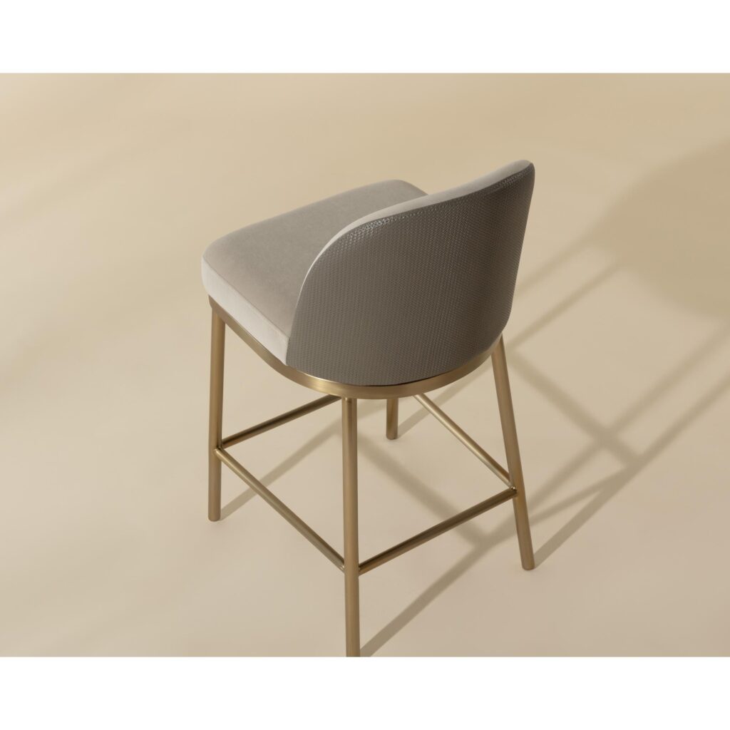 Lavania Counter Stool - Meg Taupe / Porcini Taupe - Image 5