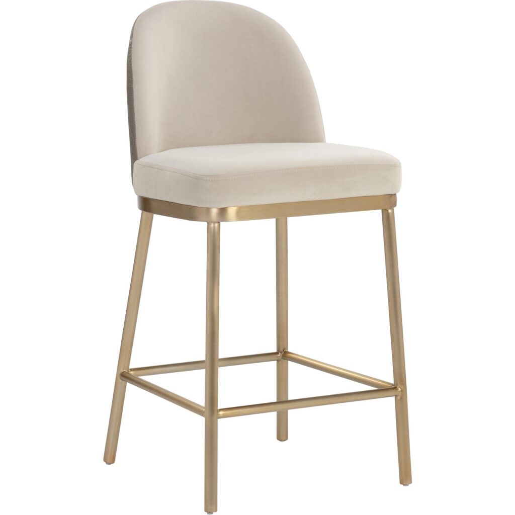 Lavania Counter Stool - Meg Taupe / Porcini Taupe - Image 7