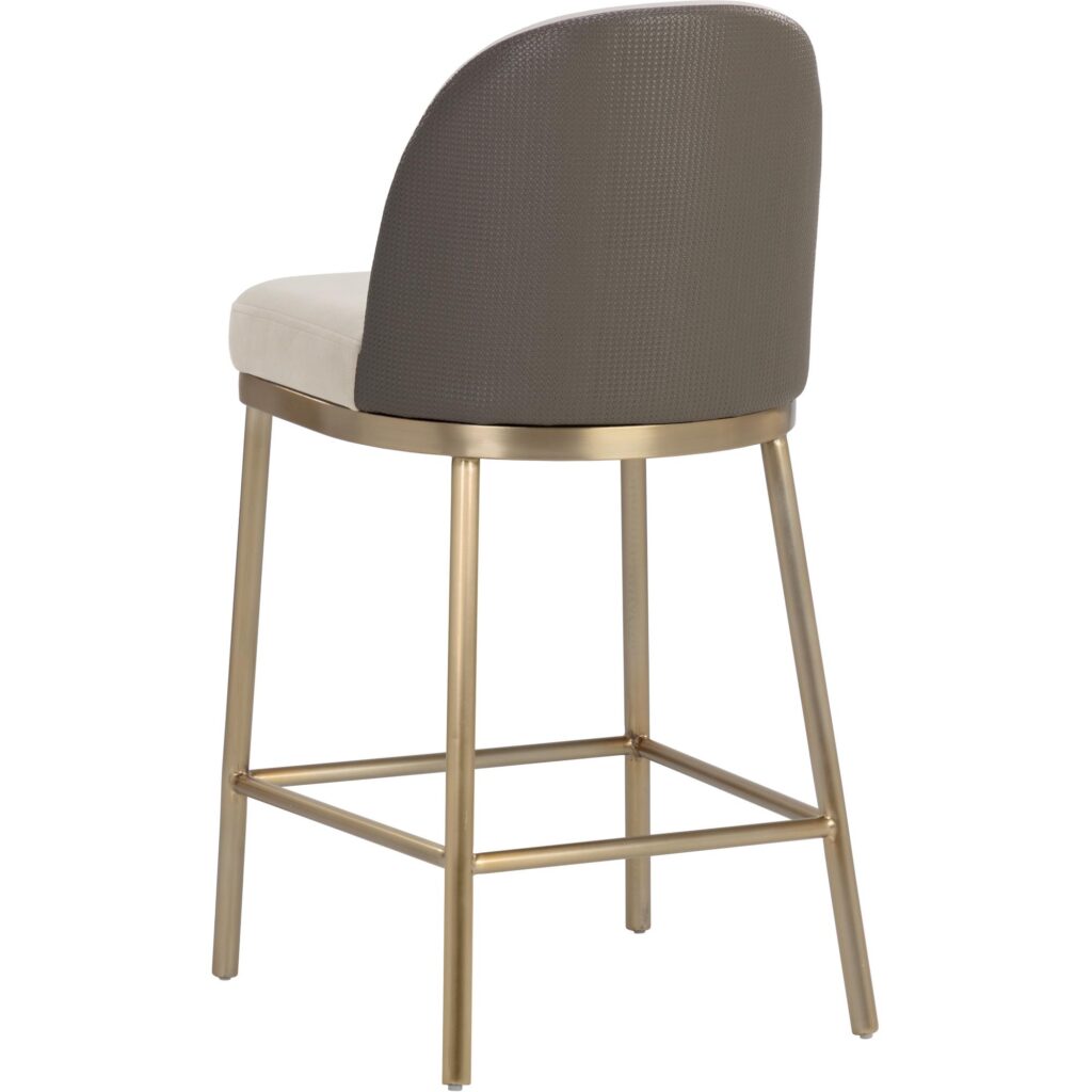 Lavania Counter Stool - Meg Taupe / Porcini Taupe - Image 10