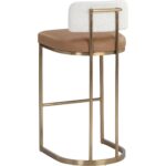 Larissa Barstool - Napa Cognac / Rhea Light Barley 111646 111646 LARISSA BARSTOOL NAPA COGNAC RHEA LIGHT BARLEY 3