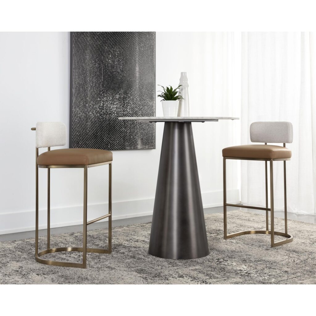 Larissa Barstool - Napa Cognac / Rhea Light Barley - Image 5
