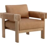 Carmichael Lounge Chair - Ludlow Sesame Leather 111650 111650 CARMICHAEL LOUNGE CHAIR LUDLOW SESAME LEATHER 20