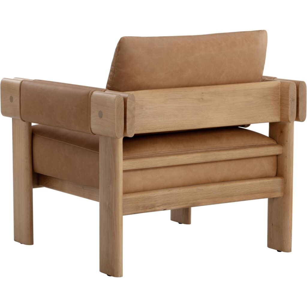 Carmichael Lounge Chair - Ludlow Sesame Leather - Image 7