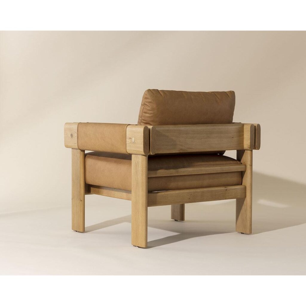 Carmichael Lounge Chair - Ludlow Sesame Leather - Image 11