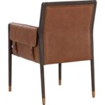 Mauti Dining Armchair - Brown - Shalimar Tobacco Leather 111655 111655 MAUTI DINING ARMCHAIR BROWN SHALIMAR TOBACCO LEATHER 3