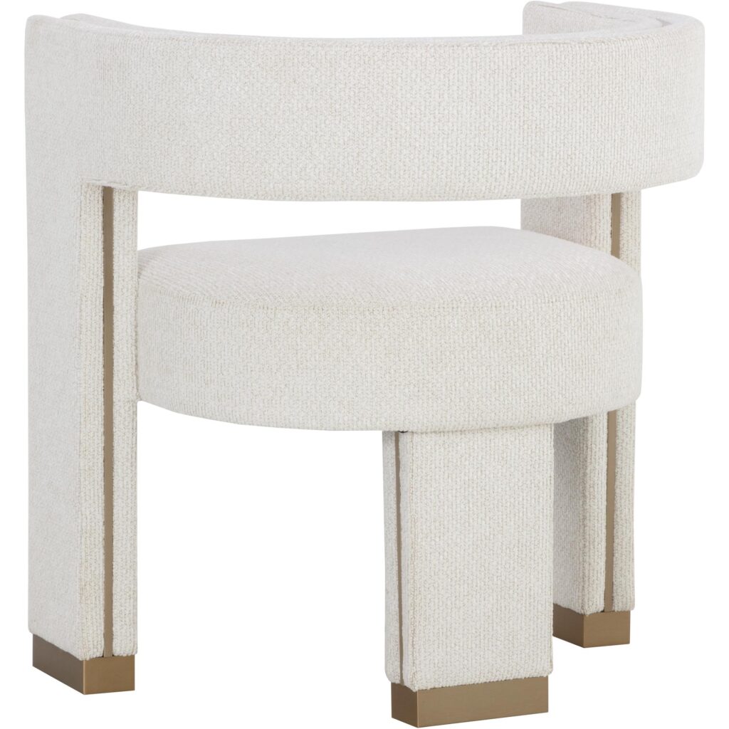 Adamina Dining Armchair - Rhea Light Barley - Image 4