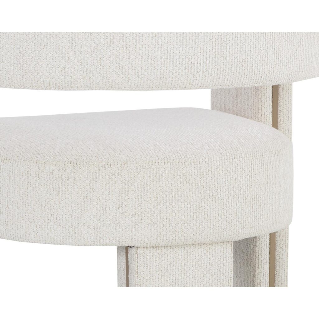 Adamina Dining Armchair - Rhea Light Barley - Image 8