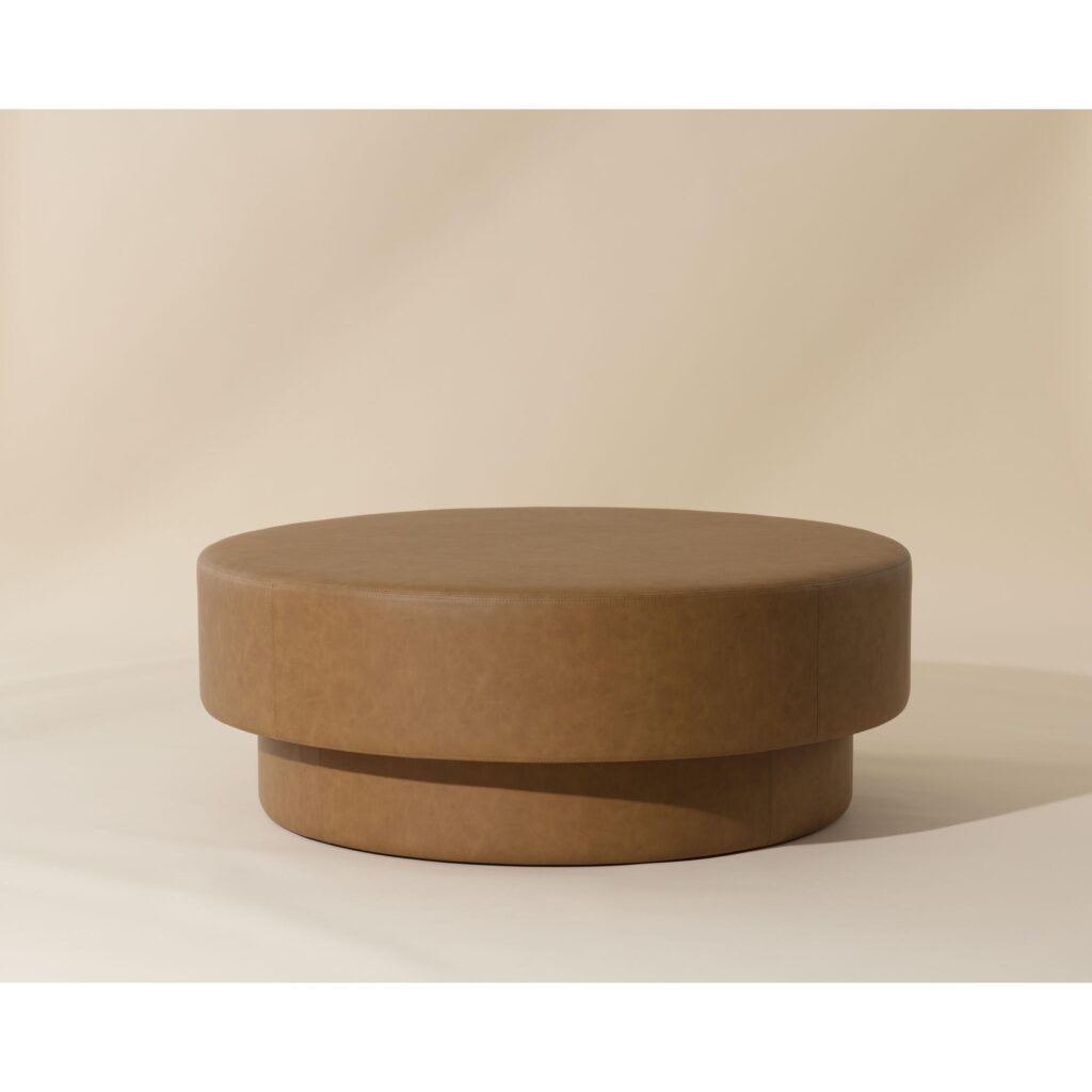 Arlo Ottoman - Milliken Cognac