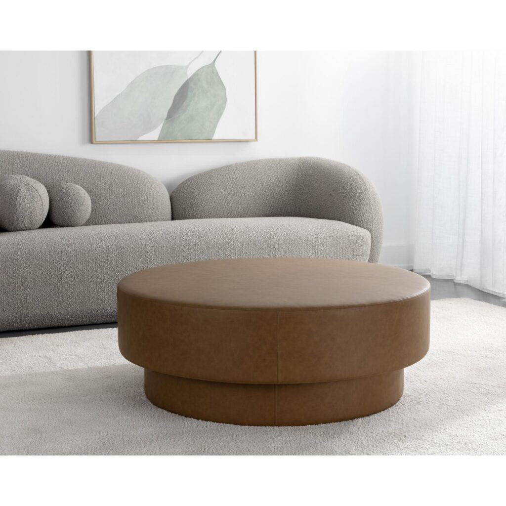 Arlo Ottoman - Milliken Cognac - Image 3