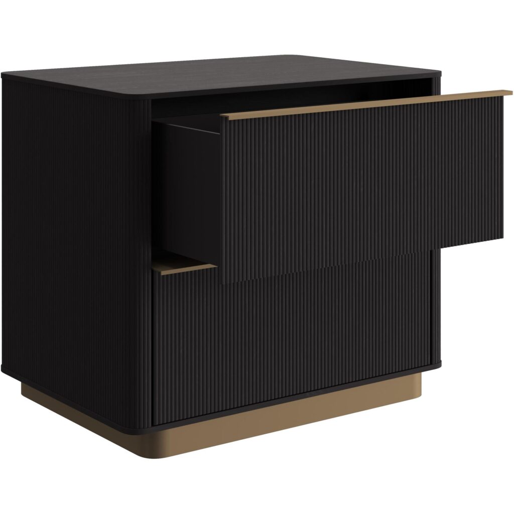 Kalla Nightstand - Charcoal - Image 2