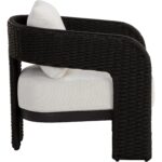 Pylos Dining Armchair - Black / Louis Cream 111681 111681 PYLOS LOUNGE CHAIR BLACK LOUIS CREAM 2