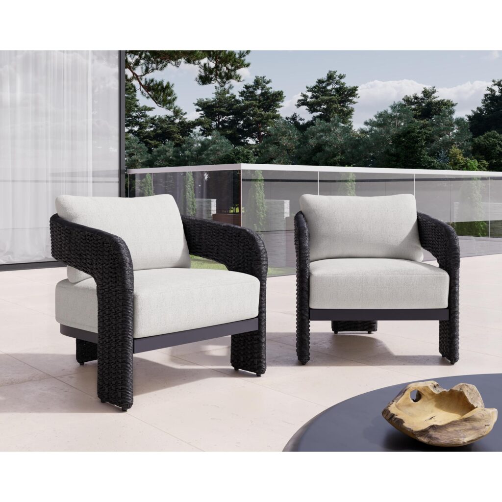 Pylos Dining Armchair - Black / Louis Cream - Image 5