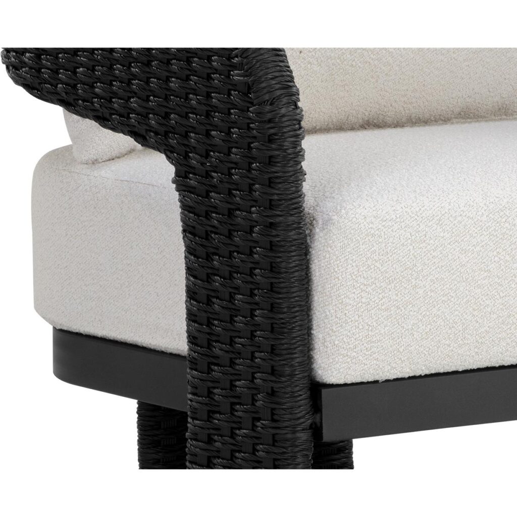 Pylos Dining Armchair - Black / Louis Cream - Image 6