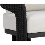 Pylos Dining Armchair - Black / Louis Cream 111681 111681 PYLOS LOUNGE CHAIR BLACK LOUIS CREAM 6