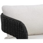 Pylos Dining Armchair - Black / Louis Cream 111681 111681 PYLOS LOUNGE CHAIR BLACK LOUIS CREAM 7