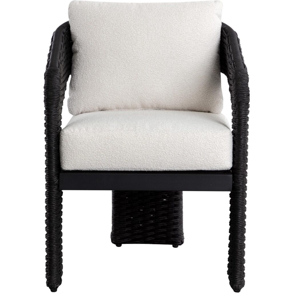 Pylos Dining Armchair - Black / Louis Cream - Image 2