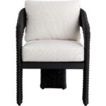 Pylos Dining Armchair - Black / Louis Cream 111682 111682 PYLOS DINING ARMCHAIR BLACK LOUIS CREAM 1