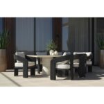 Pylos Dining Armchair - Black / Louis Cream 111682 111682 PYLOS DINING ARMCHAIR BLACK LOUIS CREAM 10