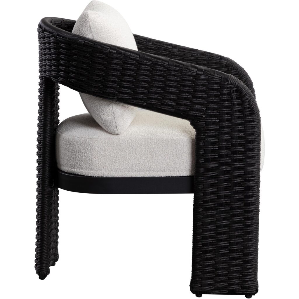 Pylos Dining Armchair - Black / Louis Cream - Image 3
