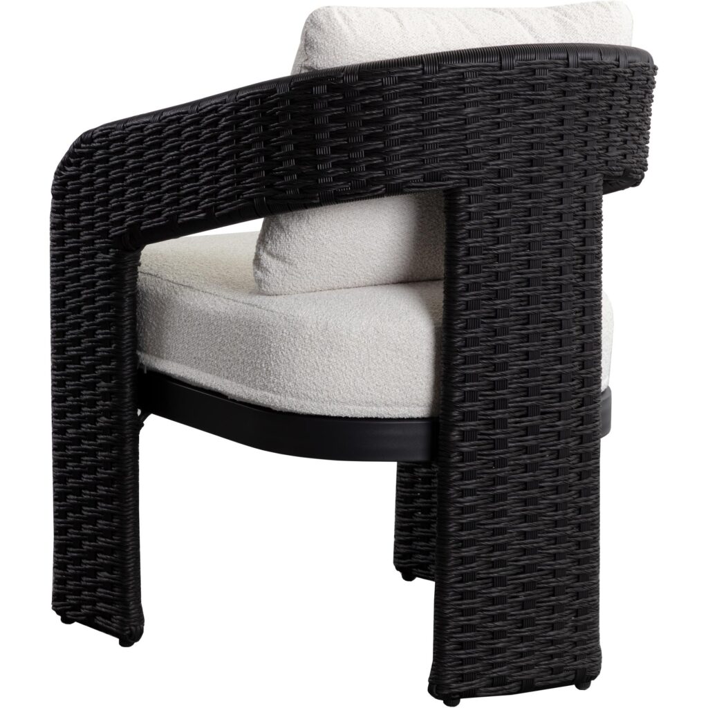 Pylos Dining Armchair - Black / Louis Cream - Image 4