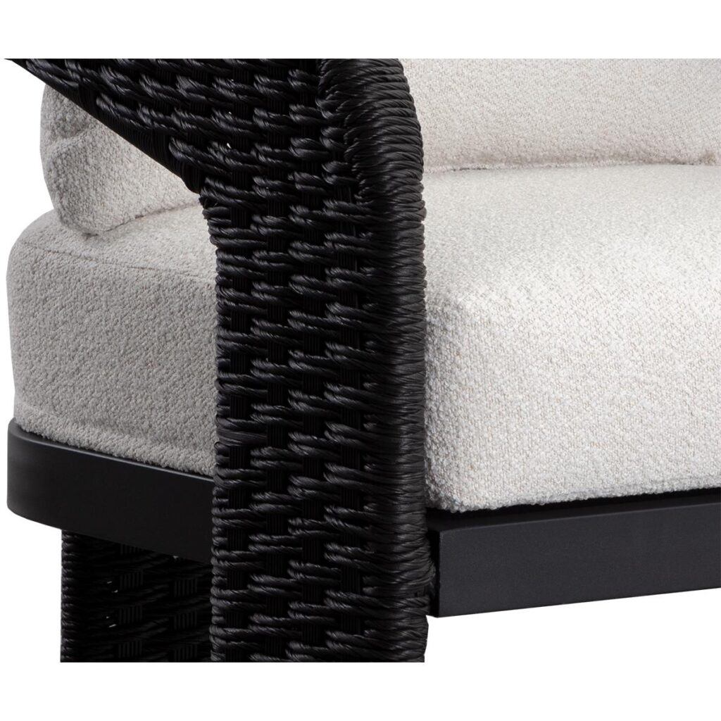 Pylos Dining Armchair - Black / Louis Cream - Image 6