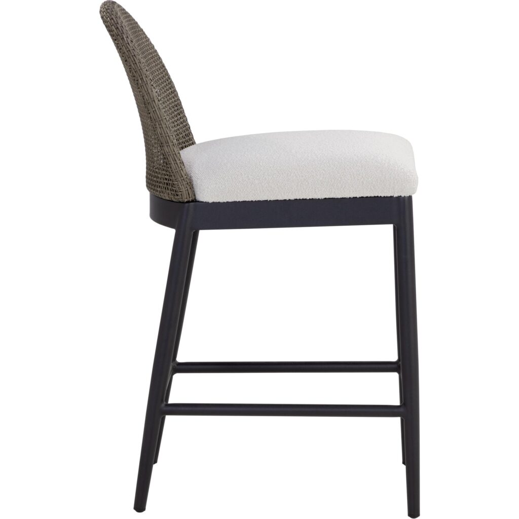 Calandri Counter Stool - Black - Louis Cream - Image 3