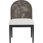 Calandri Dining Chair - Black - Louis Cream 111684 111684 CALANDRI DINING CHAIR BLACK LOUIS CREAM 1