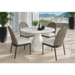 Calandri Dining Chair - Black - Louis Cream 111684 111684 CALANDRI DINING CHAIR BLACK LOUIS CREAM 5