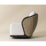 Bora Swivel Lounge Chair - Louis Cream 111685 111685 BORA SWIVEL LOUNGE CHAIR LOUIS CREAM 2