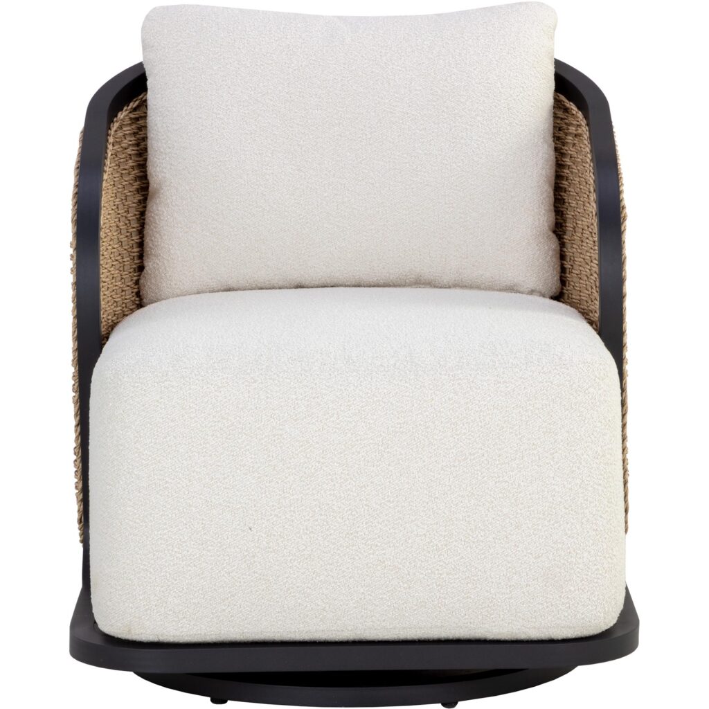 Bora Swivel Lounge Chair - Louis Cream - Image 8