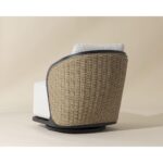 Bora Swivel Lounge Chair - Louis Cream 111685 111685 BORA SWIVEL LOUNGE CHAIR LOUIS CREAM 4