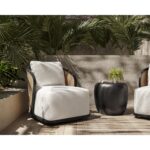 Bora Swivel Lounge Chair - Louis Cream 111685 111685 BORA SWIVEL LOUNGE CHAIR LOUIS CREAM 5