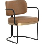Jalen Dining Armchair - Milliken Cognac 111699 111699 JALEN DINING ARMCHAIR MILLIKEN COGNAC 20