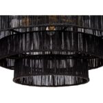 Alyssa Chandelier - Black Jute 111705 111705 ALYSSA CHANDELIER BLACK JUTE 6
