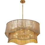 Rhine Chandelier - Natural Jute 111706 111706 RHINE CHANDELIER NATURAL JUTE 1