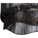 Rhine Chandelier - Black Jute 111707 111707 RHINE CHANDELIER BLACK JUTE 6