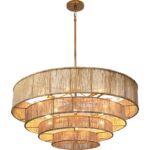 Lumina Chandelier - Natural Jute 111708 111708 LUMINA CHANDELIER NATURAL JUTE 1