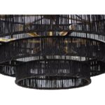 Lumina Chandelier - Black Jute 111709 111709 LUMINA CHANDELIER BLACK JUTE 6