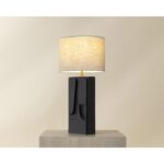 Dirsan Table Lamp - Black 111719 111719 DIRSAN TABLE LAMP TAUPE BLACK 1