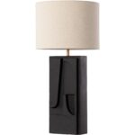 Dirsan Table Lamp - Black 111719 111719 DIRSAN TABLE LAMP TAUPE BLACK 20